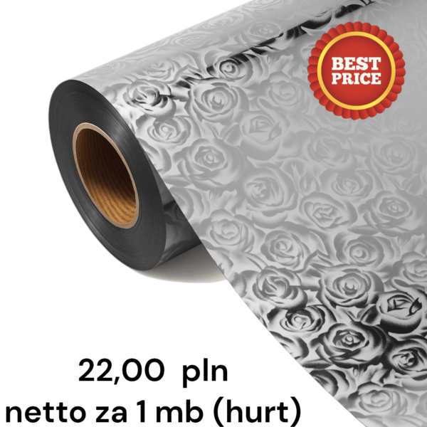 Folia SOFT FLEX FLRA 178 - ROSE PATTERNED SILVER