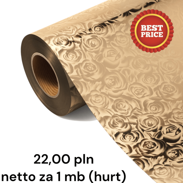 Folia SOFT FLEX FLRA A203 - ROSE PATTERNED GOLD