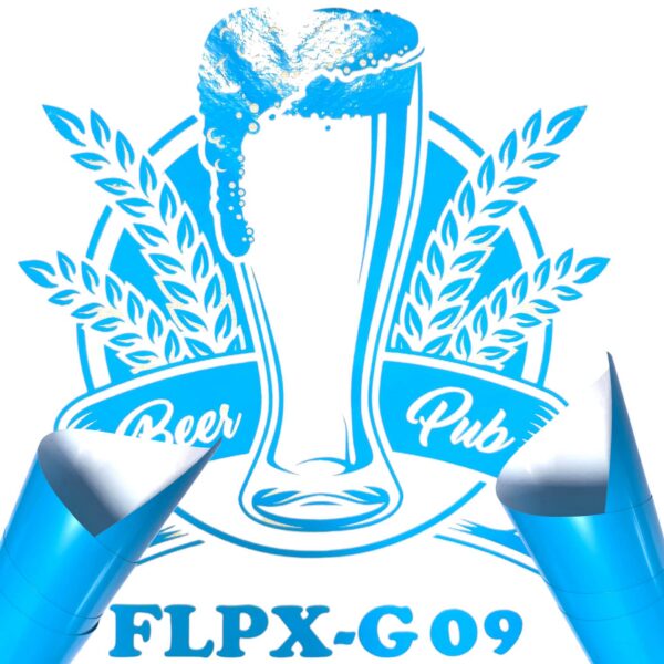 Folia PREMIUM FLEX POŁYSK FLPX-G 09 - NEON BLUE