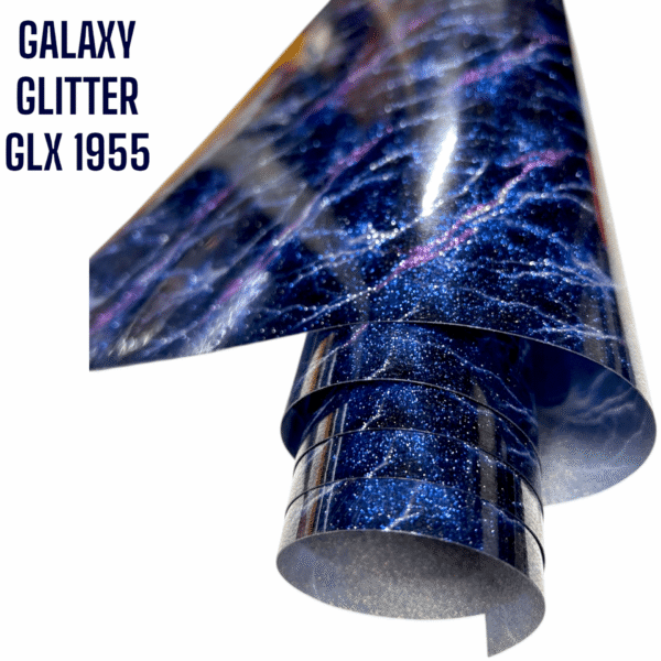 Folia GALAXY GLITTER GLX 1955 - BLUE LIGHTNING - obrazek 2