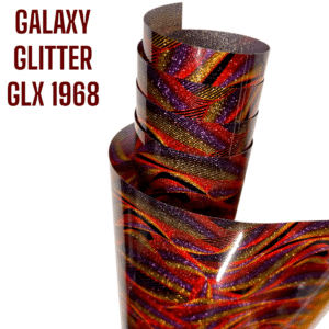 Folia GALAXY GLITTER GLX 1968 - RED WAVE