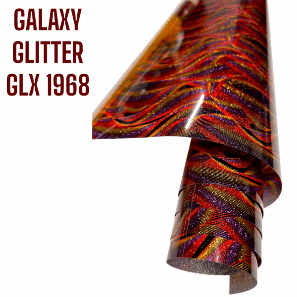 Folia GALAXY GLITTER GLX 1968 - RED WAVE - obrazek 2