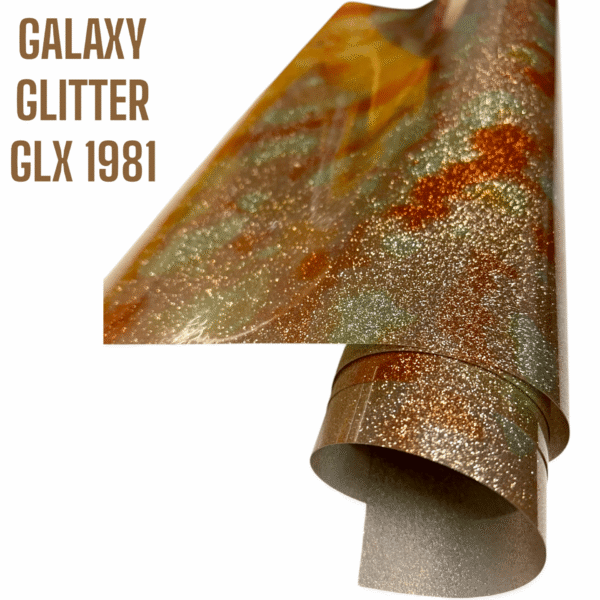 Folia GALAXY GLITTER GLX 1981 - GOLD CAMO - obrazek 2