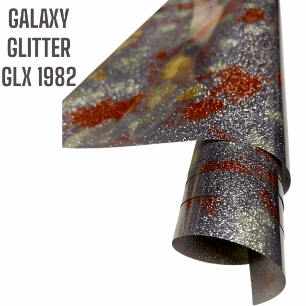 Folia GALAXY GLITTER GLX 1982 - SILVER CAMO - obrazek 2