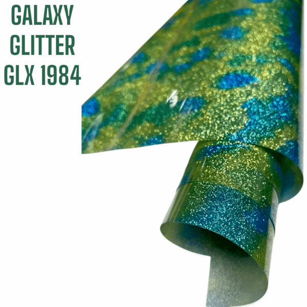 Folia GALAXY GLITTER GLX 1984 - YELLOW CAMO - obrazek 2