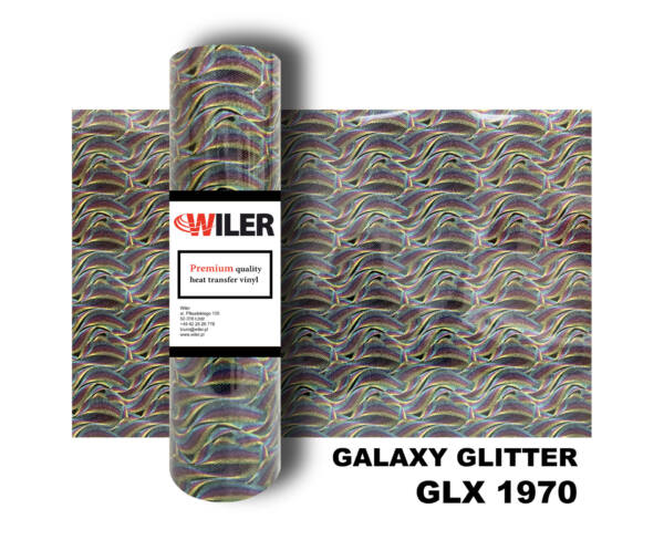 Folia GALAXY GLITTER GLX 1970 - GREEN WAVE