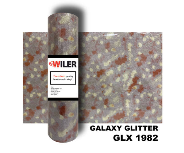 Folia GALAXY GLITTER GLX 1982 - SILVER CAMO