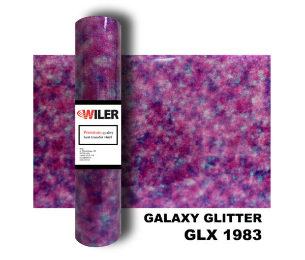 Folia GALAXY GLITTER GLX 1983 - PURPLE CAMO