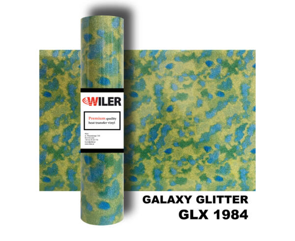 Folia GALAXY GLITTER GLX 1984 - YELLOW CAMO