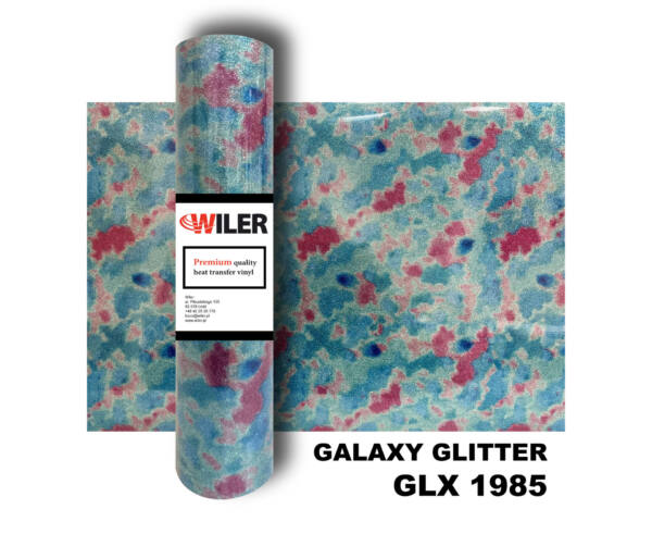 Folia GALAXY GLITTER GLX 1985 - BLUE CAMO