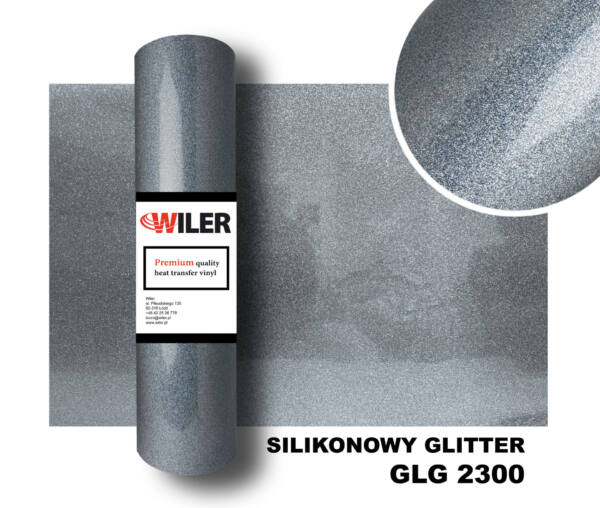 Folia SILIKONOWY GLITTER GLG 2300 - SILVER