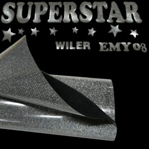 BRICK BROKATOWY - DWUKOLOROWY - EMY 08 SILVER-BLACK