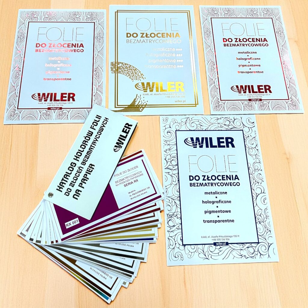 Folie flex, dtf do druku i złocenia.