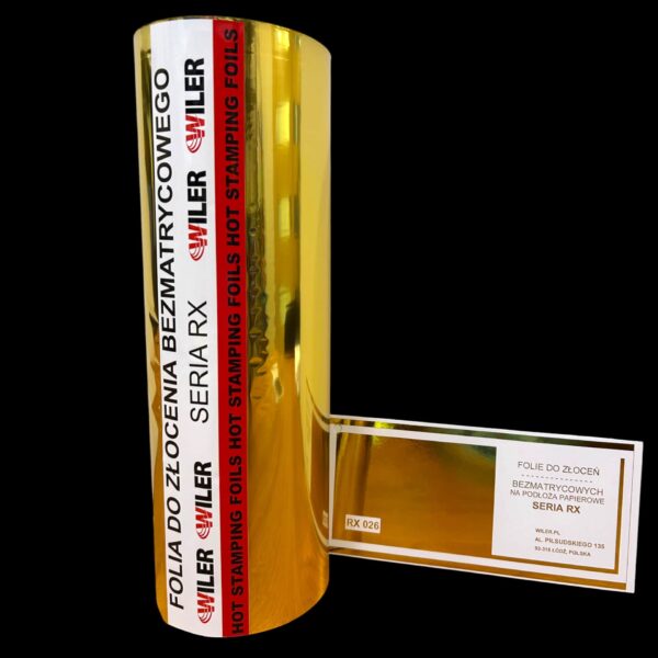 FOLIA DO ZŁOCEŃ RX 026 GOLD METALLIC - 640mm x 120m