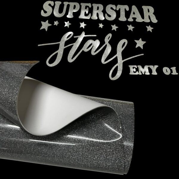 BRICK BROKATOWY - DWUKOLOROWY - EMY 01 SILVER-WHITE