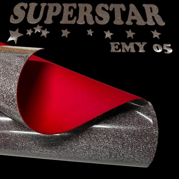 BRICK BROKATOWY - DWUKOLOROWY - EMY 05 SILVER-RED