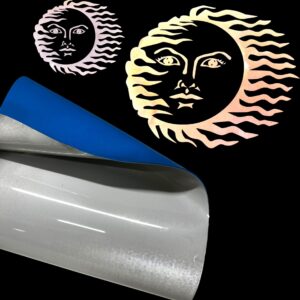 BRICK DWUKOLOROWY-ODBLASKOWY  - REF 03 SILVER-BLUE
