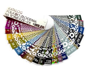 Wzornik folii do złoceń na tonerze -RX